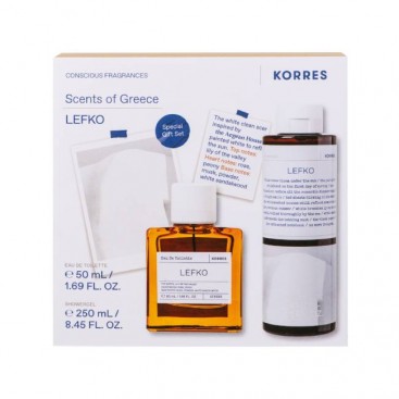 Korres Lefko Eau de Toilette  Άρωμα Unisex 50ml  &  Lefko Αφρόλουτρο 250ml