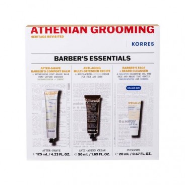 Korres Athenian Grooming After-Shave Αναζωογονητικό Balm Προσώπου για Μετά το Ξύρισμα 125ml & Ανδρική Αντιγηραντική Κρέμα Προσώπου & Ματιών 50ml &  Gel Καθαρισμού Προσώπου για Άνδρες 20ml