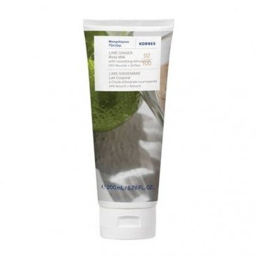 Korres Body Smoothing Milk Ginger Lime 200ml | Γαλάκτωμα Σώματος με Άρωμα Τζίντζερ - Μοσχολέμονο 