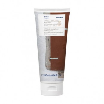 Korres Body Milk Vanilla Cinnamon 200ml | Γαλάκτωμα Σώματος Με Άρωμα Βανίλια & Κανέλα