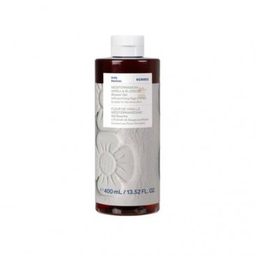 Korres Body Cleanser Mediterranean Vanilla Blossom 400ml | Αφρόλουτρο με Άρωμα Άνθη Βανίλιας