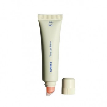 Korres True Lip Shine 03 Peach Shimmer 10ml | Balmy Lip Shine με Χρώμα για Λάμψη & Ενυδάτωση των Χειλιών