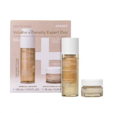 Korres White Pine Deep Wrinkle, Plumping + Age Spot Concentrate Λευκή Πεύκη Aναπλήρωση Όγκου Oρός Προσώπου 30ml & Δώρο White Pine Αναπλήρωση Όγκου Κρέμα Νύχτας 15ml