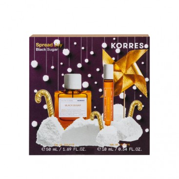 Korres Black Sugar Eau de Toilette Γυναικείο Άρωμα 50ml & Black Sugar Eau de Toilette Γυναικείο Άρωμα 10ml