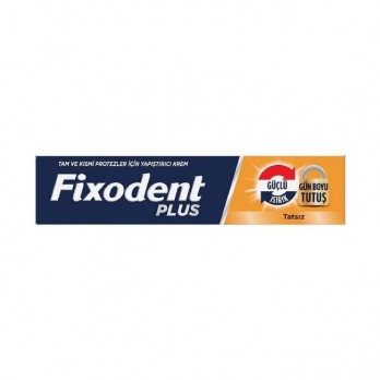 Fixodent Pro Plus Duo Action 40gr | Στερεωτική Κρέμα για Τεχνητές Οδοντοστοιχίες, Πολύ Δυνατό Κράτημα Χωρίς Άρωμα