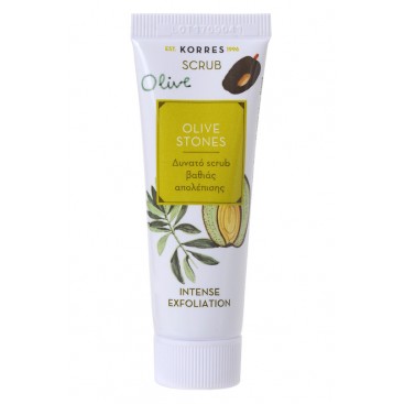 Korres Olive Stones Intense Exfoliation Scrub 18ml | Δυνατό Scrub βαθιάς απολέπισης