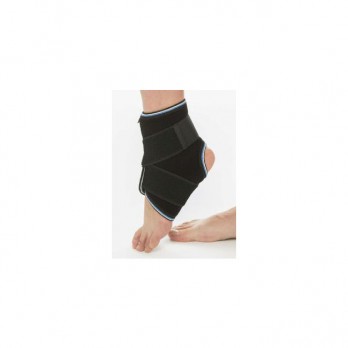 Kalmedica Eπιστραγαλίδα Neoprene με Δέστρες σε Χρώμα Μαύρο One Size