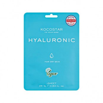 Kocostar Hyaluronic Face Mask 1τμχ | Εμποτισμένη Μάσκα Θρέψης και Ενυδάτωσης για Αφυδατωμένες Επιδερμίδες