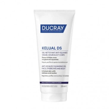 Ducray Kelual DS Gel Moussant 200ml | Αφρίζον Ζελ Καθαρισμού κατά της Σμηγματορροϊκής Δερματίτιδας