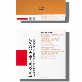 La Roche Posay Toleriane Teint Mineral Compact Poudre Νο 15 Dore, 9gr | Καλυπτικό Make - up σε Μορφή Πούδρας
