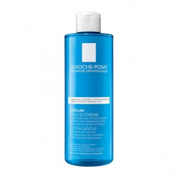 La Roche Posay Kerium Extra Gentle Gel Shampoo 400ml | Απαλό Καθημερινό Σαμπουάν Συχνής Χρήσης για Κανονικά Μαλλιά