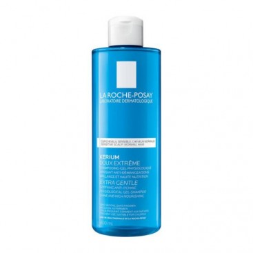 La Roche Posay Kerium Extra Gentle Gel Shampoo 400ml | Απαλό Καθημερινό Σαμπουάν Συχνής Χρήσης για Κανονικά Μαλλιά