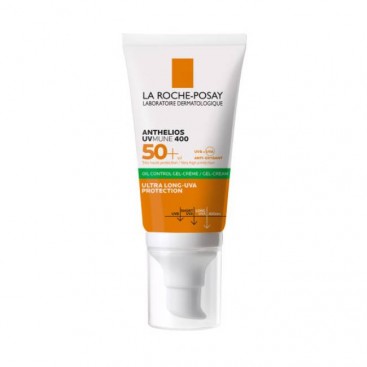 La Roche Posay Anthelios UVMUNE 400 Oil Control Gel Cream SPF50+ 50ml |  Αντηλιακή Κρέμα Προσώπου για Ματ Αποτέλεσμα