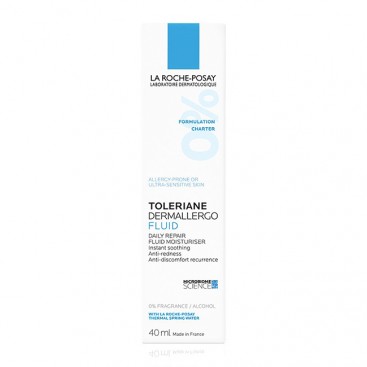 La Roche Posay Toleriane Dermallergo Fluid 40ml | Καθημερινή Ενυδατική, Επανορθωτική Φροντίδα για Μεικτή έως Λιπαρή Επιδερμίδα