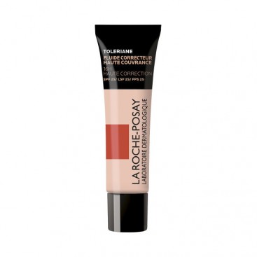 La Roche Posay Toleriane Full Coverage Corrective Fluid Foundation Spf25 No.8 30ml| Λεπτόρρευστο Foundation για Άμεση, Πολύ Υψηλή Κάλυψη που Διαρκεί 