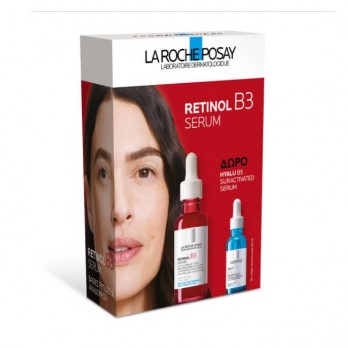 La Roche Posay Retinol B3 Serum Αντιρυτιδικό Συμπύκνωμα Ρετινόλης για Ανάπλαση της Επιδερμίδας 30ml & Δώρο Hyalu B5 Suractivated Serum Αντιρυτιδικός Ορός 10ml