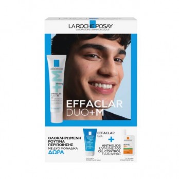 La Roche Posay Effaclar Duo +M Επανορθωτική Φροντίδα κατά των Σοβαρών Aτελειών 40ml & Δώρο Effaclar Gel +M Αφρώδες Gel Καθαρισμού 50ml & UVMUNE 400 Oil Control Fluid SPF50+ 3ml