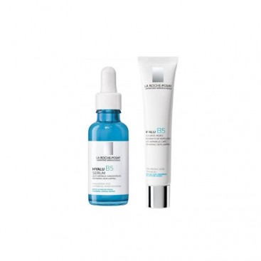 La Roche Posay Hyalu B5 Serum Αντιρυτιδικός και Επανορθωτικός Ορός με Υαλουρονικό Οξύ 30ml & Hyalu B5 Anti-Wrinkle Cream Αντιρυτιδική Κρέμα Ημέρας με Υαλουρονικό Οξύ 40ml 