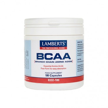 Lamberts Bcaa 180caps |Συμπλήρωμα Διατροφής Αμινοξέων για τα Άτομα που Αθλούνται Έντονα