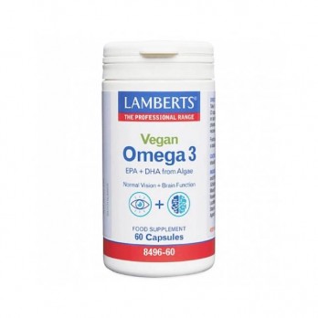 Lamberts Vegan Omega 3 750mg 60caps | Συμπλήρωμα Διατροφής με Ωμέγα 3 Λιπαρά Οξέα