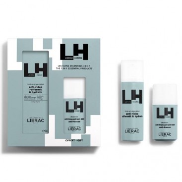 Lierac Homme Fluide Antiage Global Ανδρική Αντιγηραντική Κρέμα για Πρόσωπο & Μάτια 50ml & Δώρο Homme Deodorant 48h Αποσμητικό 48ης Προστασίας 50ml