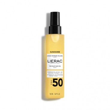 Lierac Sunissime The Silky Sun Body Oil SPF50 150ml | Μεταξένιο Αντηλιακό Λάδι Σώματος SPF50