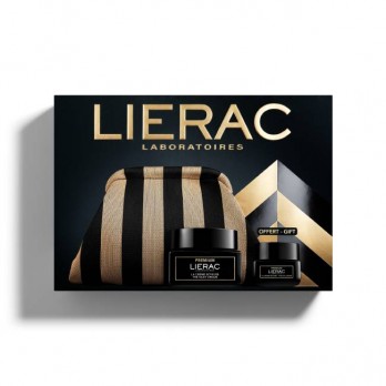 Lierac Premium The Silky Cream Κρέμα Προσώπου Ολικής Αντιγήρανσης Ελαφριά Υφής  50ml & Δώρο Premium The Eye Cream, Αντιγηραντική Κρέμα Ματιών, 20ml & Νεσεσέρ