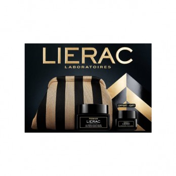 Lierac Premium The Voluptuous Cream Κρέμα Προσώπου Ολικής Αντιγήρανσης Πλούσιας Υφής  50ml & Δώρο Premium The Eye Cream, Αντιγηραντική Κρέμα Ματιών, 20ml & Νεσεσέρ