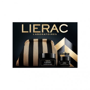 Lierac Premium The Voluptuous Cream Κρέμα Προσώπου Ολικής Αντιγήρανσης Πλούσιας Υφής  50ml & Δώρο Premium The Eye Cream, Αντιγηραντική Κρέμα Ματιών, 20ml & Νεσεσέρ