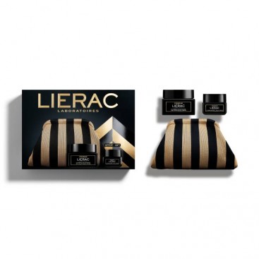Lierac Premium The Voluptuous Cream Κρέμα Προσώπου Ολικής Αντιγήρανσης Πλούσιας Υφής  50ml & Δώρο Premium The Eye Cream, Αντιγηραντική Κρέμα Ματιών, 20ml & Νεσεσέρ