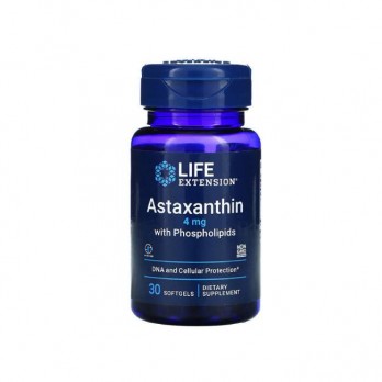 Life Extension Astaxanthin With Phospholipids 4mg 30softgels |  Συμπλήρωμα Διατροφής για την Καλή Λειτουργία του Ανοσοποιητικού