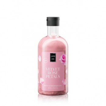 Lavish Care Velvet Rose Petals Bath & Shower Gel 500ml | Αφρόλουτρο με Άρωμα Τριαντάφυλλο