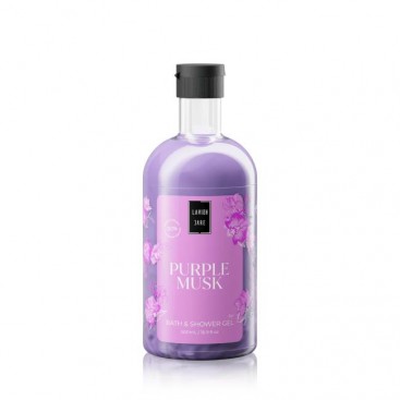 Lavish Care Purple Musk Bath & Shower Gel 500ml | Αφρόλουτρο με Άρωμα Λευκού Μόσχου