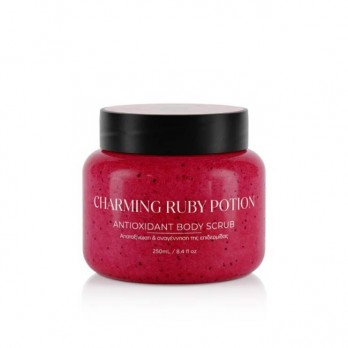 Lavish Care Charming Ruby Potion Antioxidant Body Scrub 250ml | Scrub Σώματος Πλούσιο σε Αντιοξειδωτικά και Ιχνοστοιχεία με Άρωμα Ρόδι