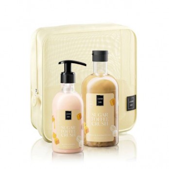 Lavish Care Sugar Toffee Crush Body Care Bag Set με Shower Gel Αφρόλουτρο Καραμέλα 500ml & Body Lotion Ενυδατική Κρέμα Σώματος 300ml