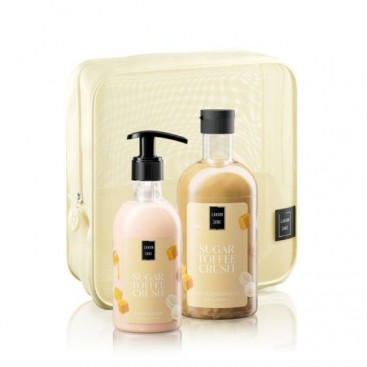 Lavish Care Sugar Toffee Crush Body Care Bag Set με Shower Gel Αφρόλουτρο Καραμέλα 500ml & Body Lotion Ενυδατική Κρέμα Σώματος 300ml