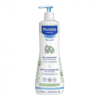 Mustela Gentle Cleansing Gel 750ml|Απαλό Gel Αφροντούς για Σώμα και Μαλλιά