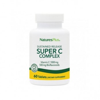 Nature's Plus Super C Complex 1000mg 60tabs |Συμπλήρωμα Διατροφής με Βιταμίνη C 