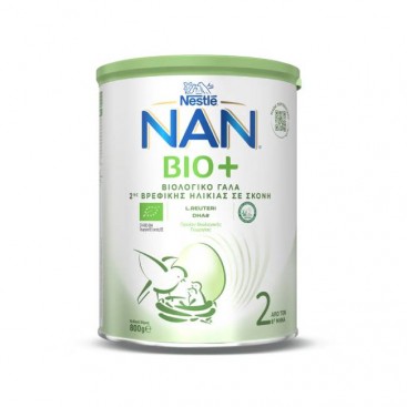 Nestle Nan Bio+ No.2 800gr | Βιολογικό Γάλα σε Σκόνη από τον 6ο Μήνα