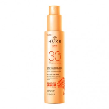 Nuxe Sun Delicious Spray SPF30 150ml | Αντιηλιακό Γαλάκτωμα Spray για Πρόσωπο & Σώμα