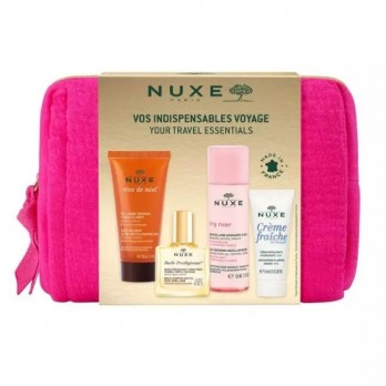 Nuxe Reve De Miel Cleansing Gel  Αφρόλουτρο 30ml , Huile Prodigieuse Ξηρό Λάδι 10ml, Very Rose  Soothing Micellar Water Νερό Καθαρισμού 50ml ,Creme Fraiche de Beaute 3in1, Ενυδατική Κρέμα, Γαλάκτωμα Ντεμακιγιάζ & Μάσκα 15ml