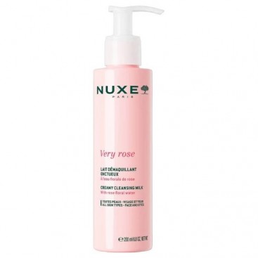 Nuxe Very Rose Creamy Cleancing Milk 200ml | Κρεμώδες Γαλάκτωμα Ντεμακιγιάζ για Πρόσωπο & Μάτια