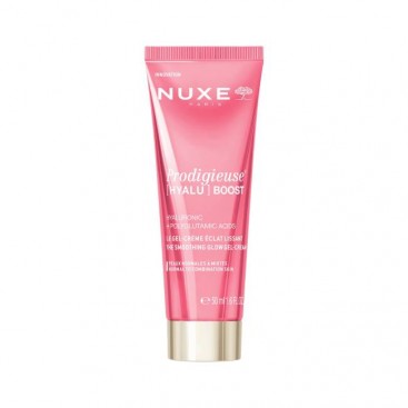 Nuxe Prodigieuse Hyalu Boost Glow Boosting Day Gel Cream 50ml | Κρέμα Gel Πολλαπλής Δράσης & Λάμψης, για Κανονική - Μικτή  Επιδερμίδα