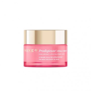 Nuxe Prodigieuse Hyalu Boost Night Recovery Oil Balm 50ml | Κρέμα Νύχτας για Βαθιά Ενυδάτωση & Λάμψη