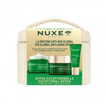 Nuxe Nuxuriance Ultra Global Anti - Aging Cream All Skin Types Αντιρυτιδική Κρέμα Ημέρας για Όλους τους Τύπους Επιδερμίδας 50ml & Nuxuriance Ultra Κρέμα Νύχτας 50ml & Nuxuriance Ultra Eye & Lip Αντιγηραντική Κρέμα Ματιών & Χειλιών 15ml