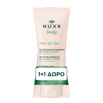 Nuxe Body Rêve de Thé Revitalising Shower Gel 2x200ml | Αναζωογονητικό Αφρόλουτρο 