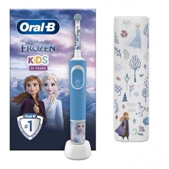 Oral-B Vitality Kids Frozen ΙΙ 3+ Years  Special Edition 1τμχ & Travel Case | Παιδική Ηλεκτρική Οδοντόβουρτσα & Δώρο Θήκη Ταξιδιού 