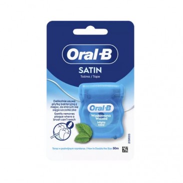 Oral-B Satin Tape 50m | Κερωμένο Οδοντικό Νήμα με Γεύση Μέντας