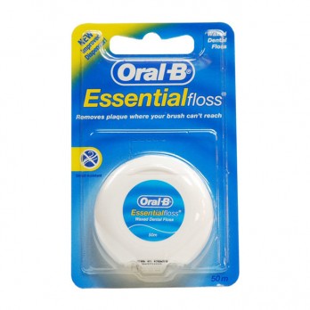 Oral-B Essential Floss 50m | Κηρωμένο Oδοντικό Nήμα