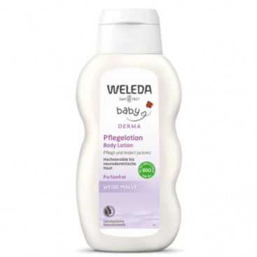 Weleda Baby White Mallow Body Lotion 200ml | Γαλάκτωμα Σώματος με Μολόχα χωρίς άρωμα 
